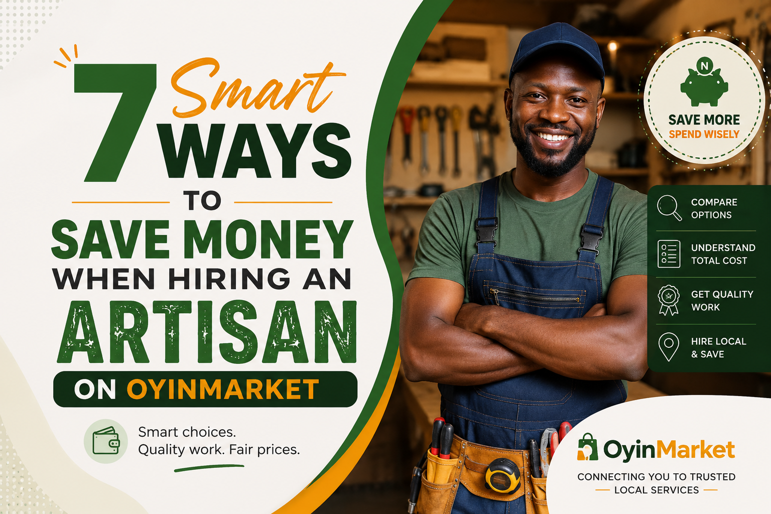 7 Smart Ways to Save Money When Hiring an Artisan on OyinMarket
