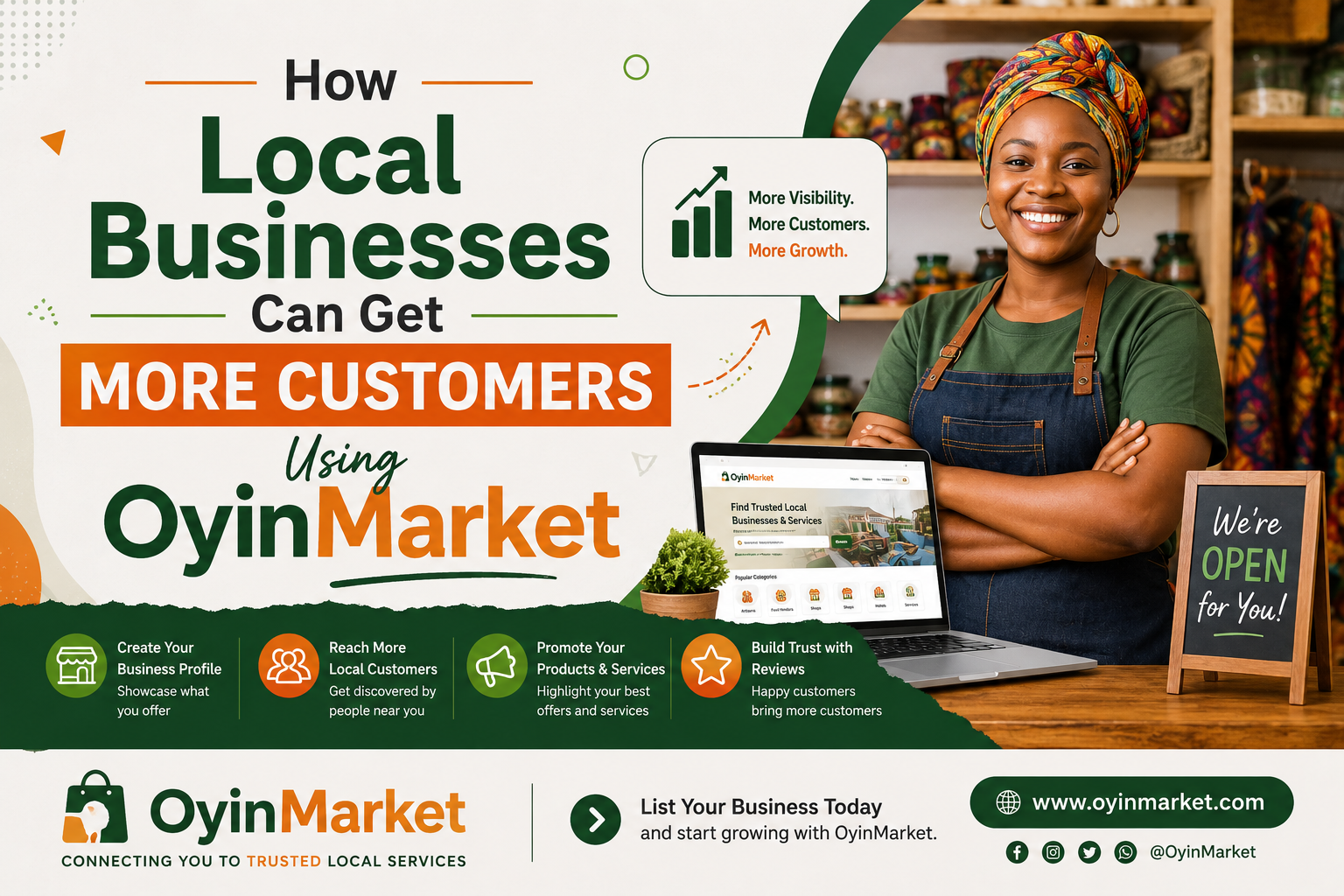 How Local Businesses Can Get More Customers Using OyinMarket