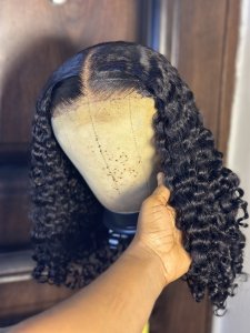 Revamping and styling of pixie, maintaining the curls pattern
